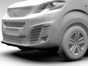 peugeot traveller l2 2017 Modelo 3D