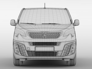 peugeot traveller l2 2017 Modelo 3D