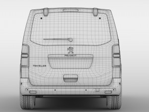 peugeot traveller l2 2017 Modelo 3D