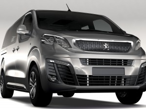 peugeot traveller l3 2017 3D Модель