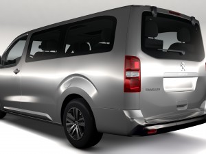 peugeot traveller l3 2017 3D Модель