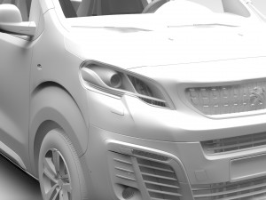 peugeot traveller l3 2017 3D Модель