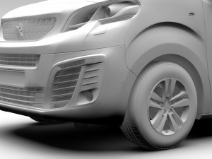 peugeot traveller l3 2017 3D Модель
