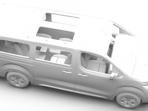 peugeot traveller l3 2017 3D Модель
