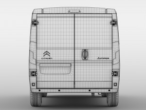citroen jumper van l2h1 2017 3D Model