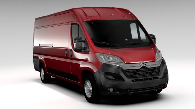 citroen jumper van l4h2 2017 Modelo 3D .c4d .max .obj .3ds .fbx .stl .blend 