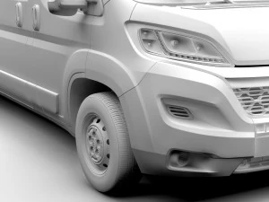 citroen jumper van l4h2 2017 3D Model