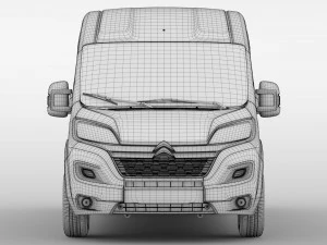 citroen jumper van l4h2 2017 3D Model