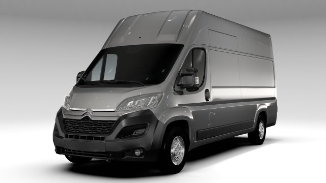 citroen jumper van l4h3 2017 Modelo 3D .c4d .max .obj .3ds .fbx .stl .blend 