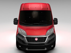fiat ducato van l1h2 2017 3D 모델