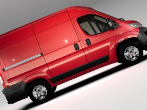 fiat ducato van l1h2 2017 3D 모델