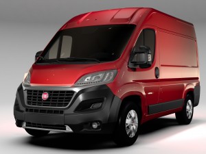 fiat ducato van l1h2 2017 3D 모델