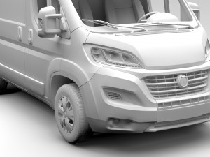 fiat ducato van l1h2 2017 3D 모델
