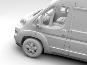 fiat ducato van l1h2 2017 3D 모델