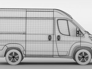 fiat ducato van l1h2 2017 3D 모델