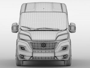 fiat ducato van l1h2 2017 3D 모델