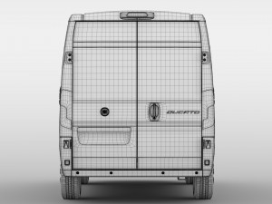 fiat ducato van l1h2 2017 3D 모델