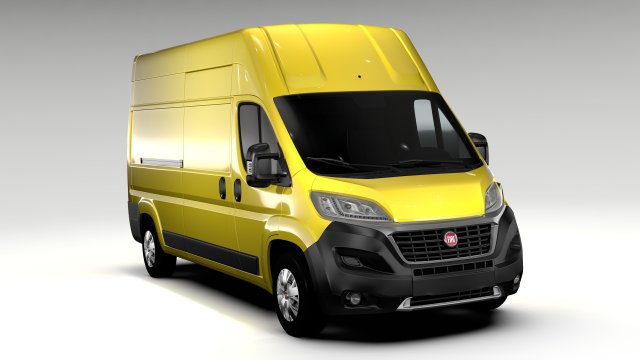 fiat ducato van l3h3 2017 3D 모델 .c4d .max .obj .3ds .fbx .stl .blend 