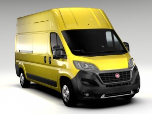 fiat ducato van l3h3 2017 Modelo 3D