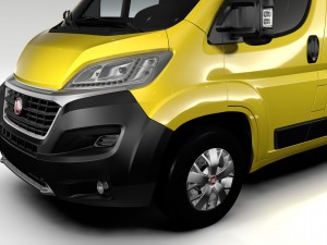fiat ducato van l3h3 2017 3D 모델