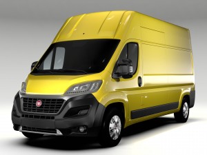 fiat ducato van l3h3 2017 3D 모델