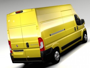 fiat ducato van l3h3 2017 3D 모델