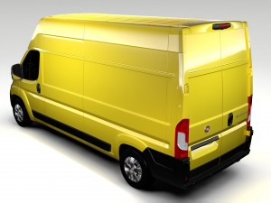 fiat ducato van l3h3 2017 3D 모델