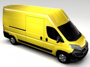 fiat ducato van l3h3 2017 3D 모델