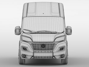 fiat ducato van l3h3 2017 3D 모델