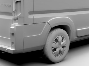 fiat ducato van l3h3 2017 3D 모델