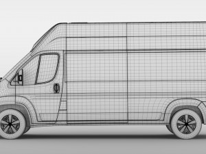 fiat ducato van l3h3 2017 3D 모델