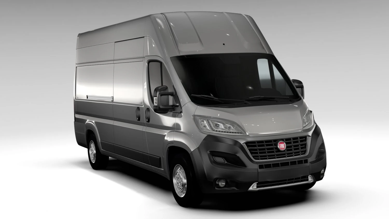 fiat ducato van l4h3 2017 3D Model .c4d .max .obj .3ds .fbx .stl .blend 