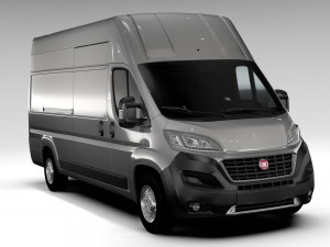 fiat ducato van l4h3 2017 3Dモデル
