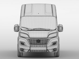 fiat ducato van l4h3 2017 3Dモデル