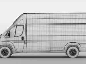 fiat ducato van l4h3 2017 3D Model