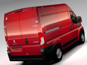peugeot boxer van l1h2 2017 Model 3D