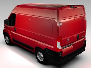 peugeot boxer van l1h2 2017 Model 3D