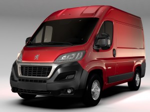 peugeot boxer van l1h2 2017 Model 3D