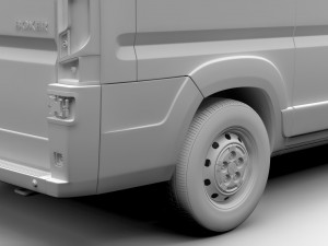 peugeot boxer van l1h2 2017 Model 3D