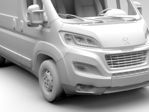 peugeot boxer van l1h2 2017 Model 3D