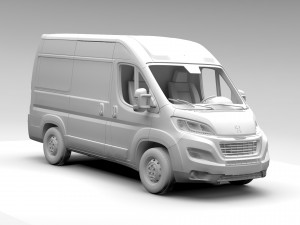 peugeot boxer van l1h2 2017 Model 3D