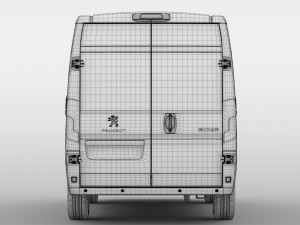 peugeot boxer van l1h2 2017 Model 3D