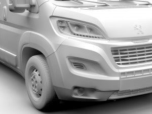 peugeot boxer van l2h1 2017 3D Модель