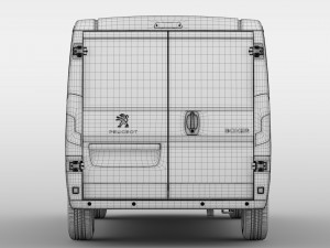 peugeot boxer van l2h1 2017 3D Модель