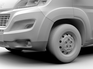 peugeot boxer van l2h1 2017 3D Модель