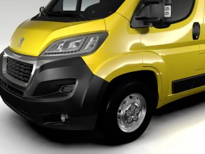 peugeot boxer van l3h3 2017 3D Model