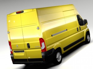 peugeot boxer van l3h3 2017 3D मॉडल