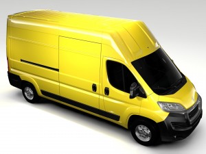 peugeot boxer van l3h3 2017 3D मॉडल