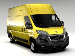 peugeot boxer van l3h3 2017 3D मॉडल