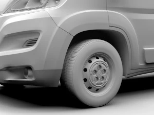 peugeot boxer van l3h3 2017 3D Model